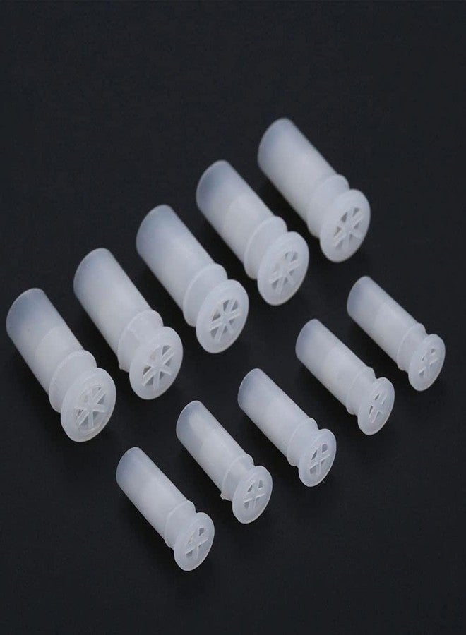 YSSZAM 100 Pcs White Toy Noise Makers Insert Squeakers, Plastic Dog Squeaky Whistles, Dog Squeak Toys Toy Insert Replacements DIY Accessories(15.5x4.8mm) - Image 5